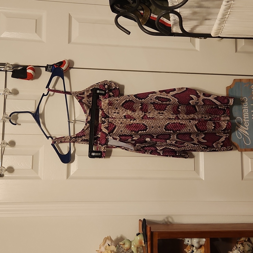 Y2k Python Printed Shorts Set - image 1